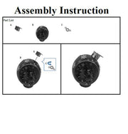 Sphère métal renne avec led rouge cm25x30h40