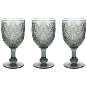 Set de 3 verres Savoia 320 cc en verre gris