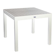 Table blanche extensible en aluminium Sullivan