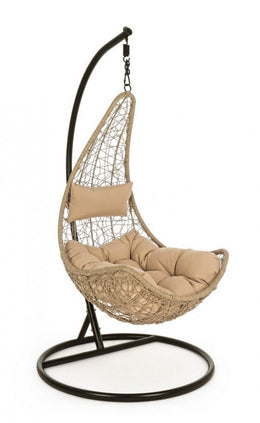 Fauteuil suspendu salon de jardin naturel Amirantes