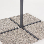 Parapluie du jardin avec diamètre du bras 300x H253 cm Sorrento Anthracite / Natural