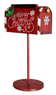 Décoration P.Lettres Post Rouge H66.5