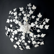 Shabby Shabby Celle six lumières blanches en strass de cristal 80 cm EDERA