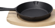 Poêle à frire et dessous de plat en fonte noire ligne Fusion