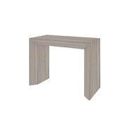 Table console avec 5 rallonges finition orme 90x48xh.76 cm