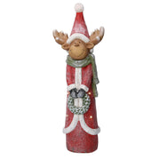 Renne en résine led rouge cm22,5x16h65,5