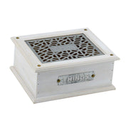 Boîte rectangulaire en bois elettra cm24x20h10