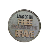 Cadre rond en métal écrit cmø41x3