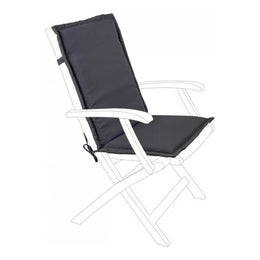 Coussin d'extérieur avec amovible Olefin Anthracite Schien Medium