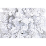Sapin de Noël Alberg blanc enneigé H 210 x Ø130 cm