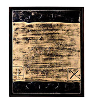 Huile sur toile multicolore et châssis bois 100x120 cm