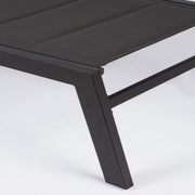 Lit d'aluminium élevé avec anthracite hilde -cm Hilde roues cm