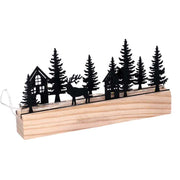Arbre en métal led noir cm20x4h11