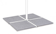 Set 4 carreaux 50x50 mélange ciment gris 20kg
