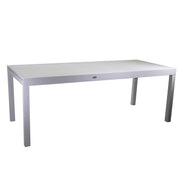 Table en aluminium extensible Jardin blanc CM 90 x 210-280 x H 73