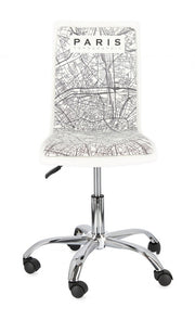 Chaise de bureau Young Paris similicuir 42,5 x 40 x 87 cm