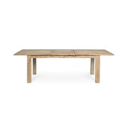 Table d'extérieur rectangulaire en bois de teck FSC cm 200 - 260x 100x h 78