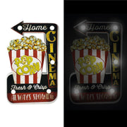 Plaque métal Popcorn a/led cm25x40,5x5