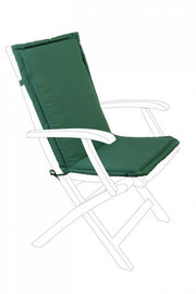 Coussin à dossier moyen en Poly180 vert foncé