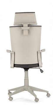 Fauteuil de bureau en tissu noir Gordon