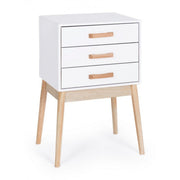 Commode blanche ORDINARY 3 tiroirs 68h cm