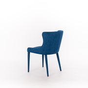 Chaise en tissu bleu 58x50,5x83h cm