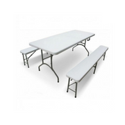 Ensemble de Brasserie en Hdpe Cm. 183 x 76 x 74h