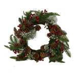 Couronne en plastique rouge cm ø50