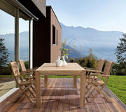 Chaise en bois de style naturel avec accoudoirs