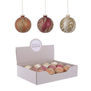 Boule de Noël en verre Boule Couleurs assorties 8 cm 1 pcs