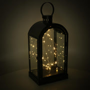 Lanterne led métal noir cm20,2x15,2h38,5-46