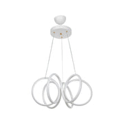 Suspension LED en forme de spirale blanche Ilya MDL4439