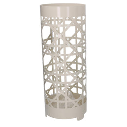 Porte-parapluie rond en métal crème cmø19h49