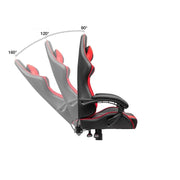 Chaise gamer inclinable rouge noir Katana