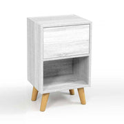 Table de chevet de chambre blanche deux chambres hautes 40 cm 40 x 30 x 65 h