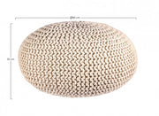 Pouf sable tressé bizzotto cm 80