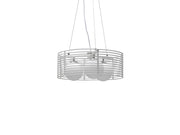 Lampe à suspension en métal avec abat-jour blanc D50xD500x120h cm