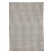Tapis d'extérieur gris en fibre synthétique tissée à la main 230x350