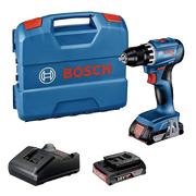 Trapano Avvitatore Bosch Professional 18V/2.0Ah Li-Ion, Movimento Torcente Max 21Nm, 45Nm, Diametro Vite 8mm