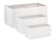 Set3 P.Vaso Pyramide Rett Bianco