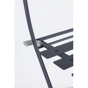 Ensemble de jardin Bistrot Anthracite table et chaises bizzotto