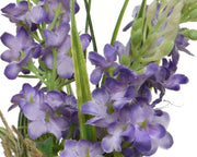 Fleurs artificielles en polyester assorti avec ruban