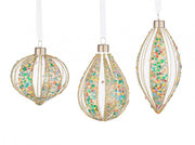 Lot de 12 pendentifs Vt Spangly multicolores - Assortiment 3