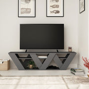 Meuble TV Ralla Anthracite 158x30x40h