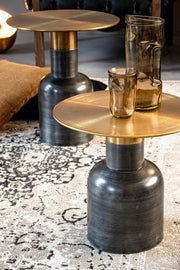 Tapis gris en fibres naturelles style fusion 160x230