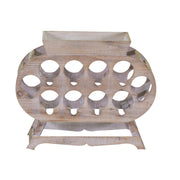 Porte-bouteilles en bois 10 places cm59x19h48