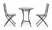Promo set table Positano avec chaises en fer
