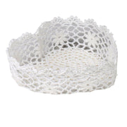 Panier dentelle coeur cm29x27h7