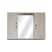 Meuble miroir salle de bain en orme 2 portes h.61x80x14 cm