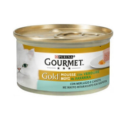 Gourmet Gold Mousse à la morue et aux carottes Purina 85 grammes